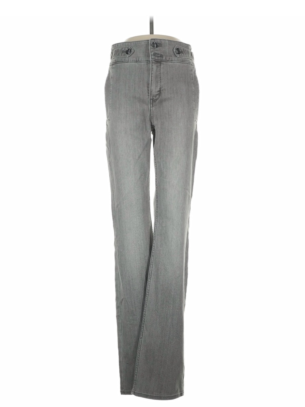 White House Black Market Light Gray Flare Jeans